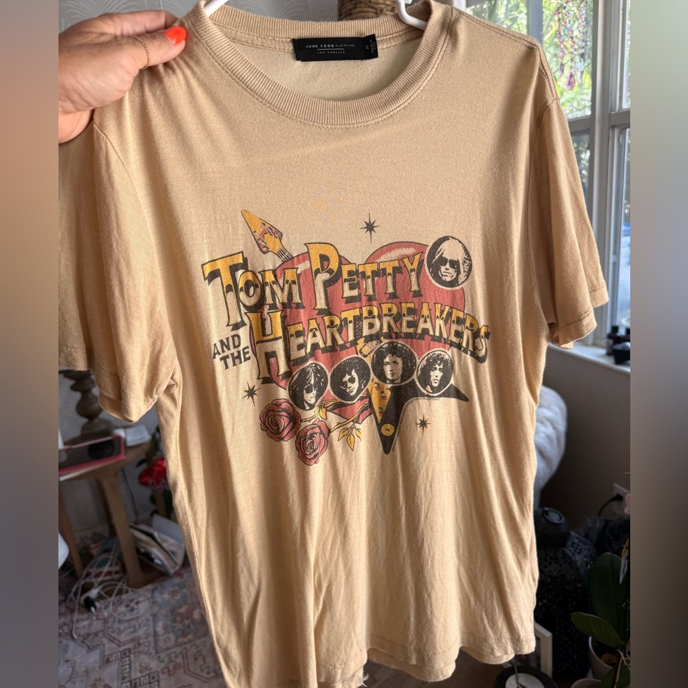 Junk Food Los Angeles Tom Petty & The Heartbreakers Oversized Graphic Tee XS